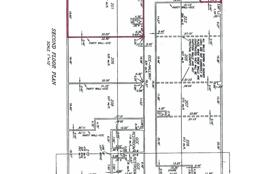 Condo Map - Floor plan of 200-201 units