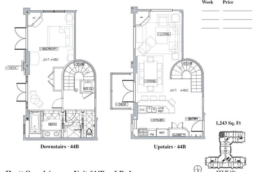 Unit 44B Floor Plan