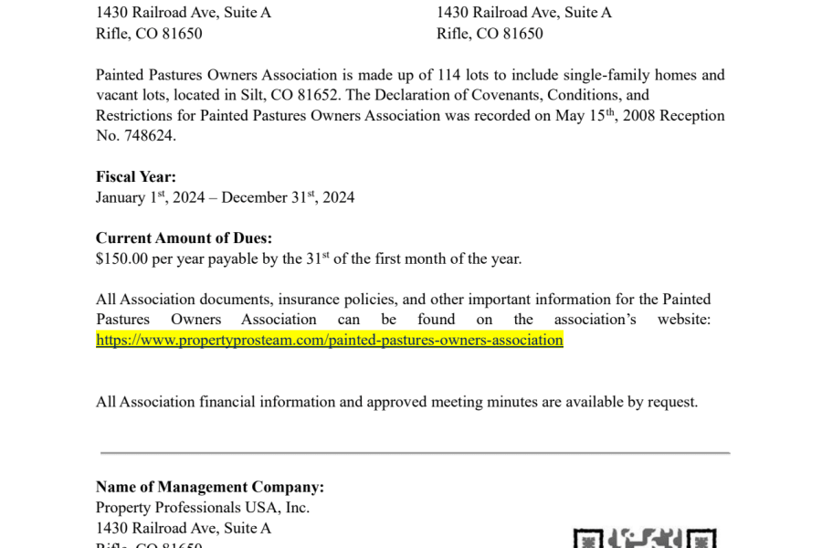 Annual Disclosure 2024