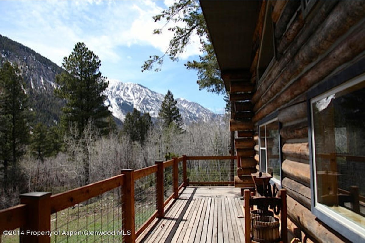 Generous decks surrounding the cabin.