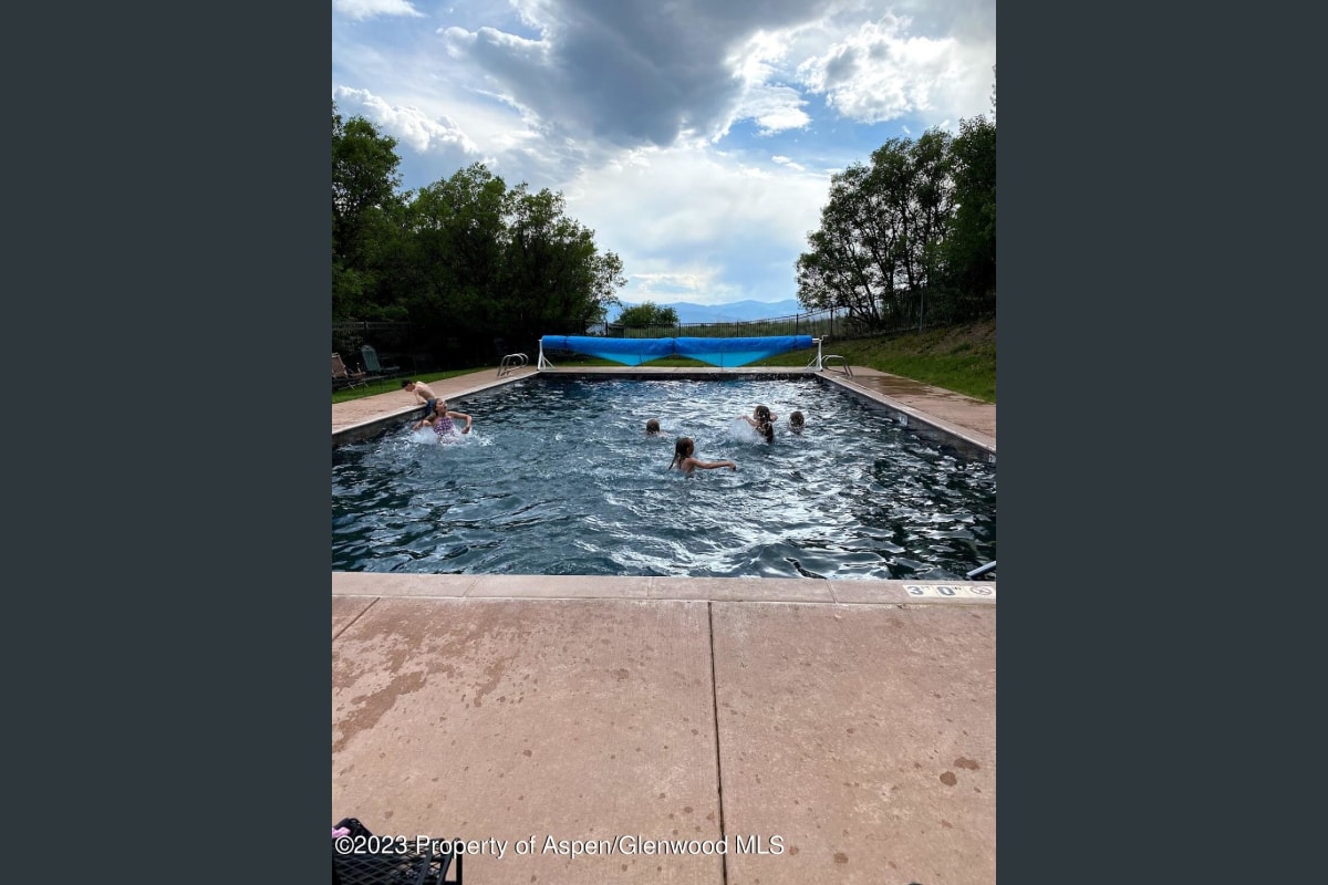 kids playing in pool