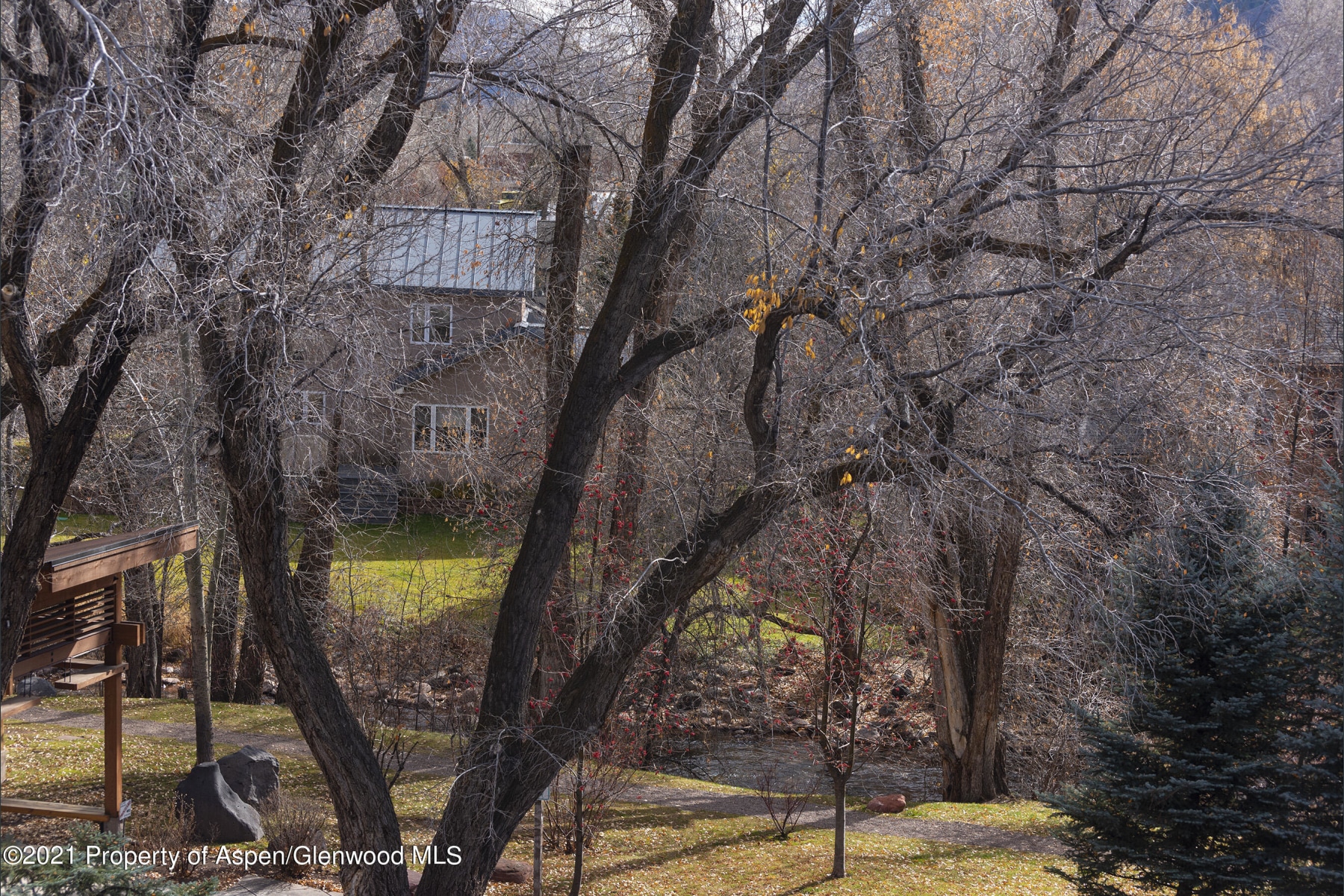 View off Balcony of Roaring Fork River