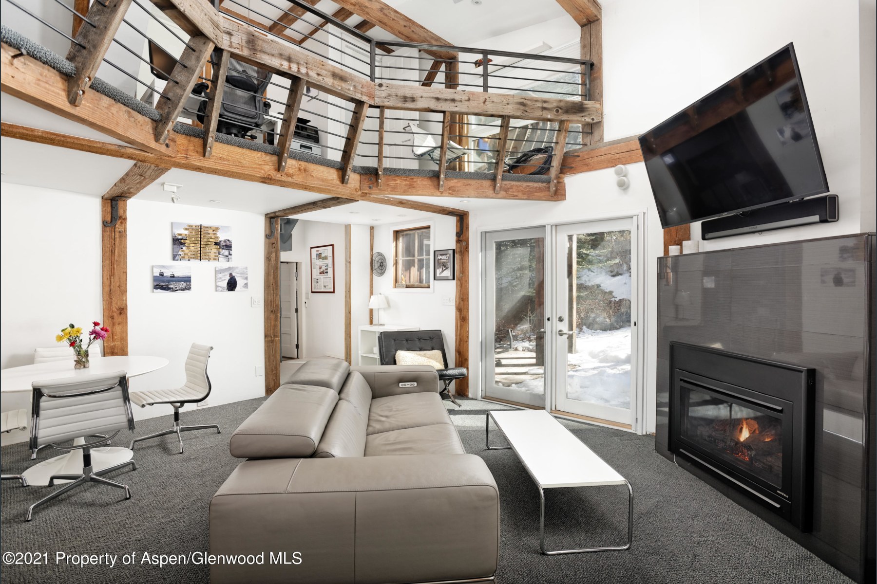 Living Room and lofted office