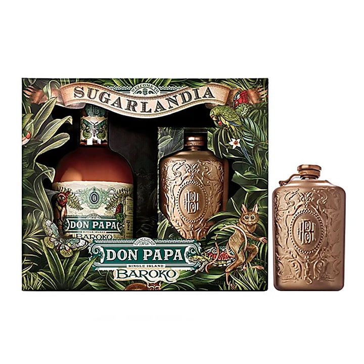 Don Papa Baroko Hip Flask Pack  70 cl