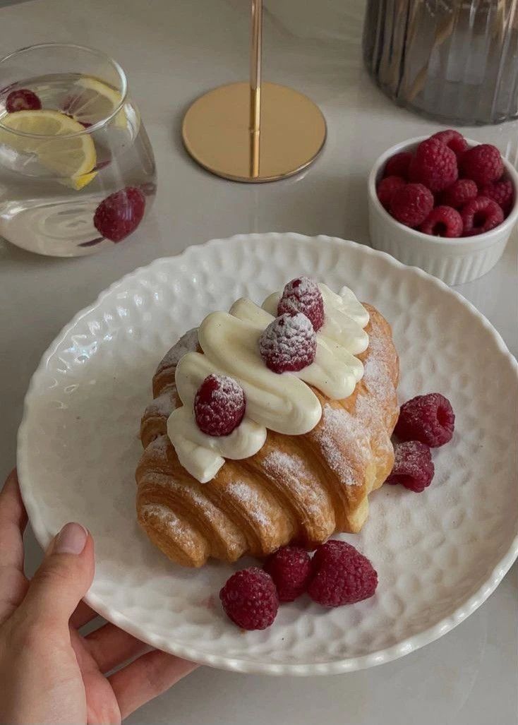 Gourmet Raspberry Cream Croissant