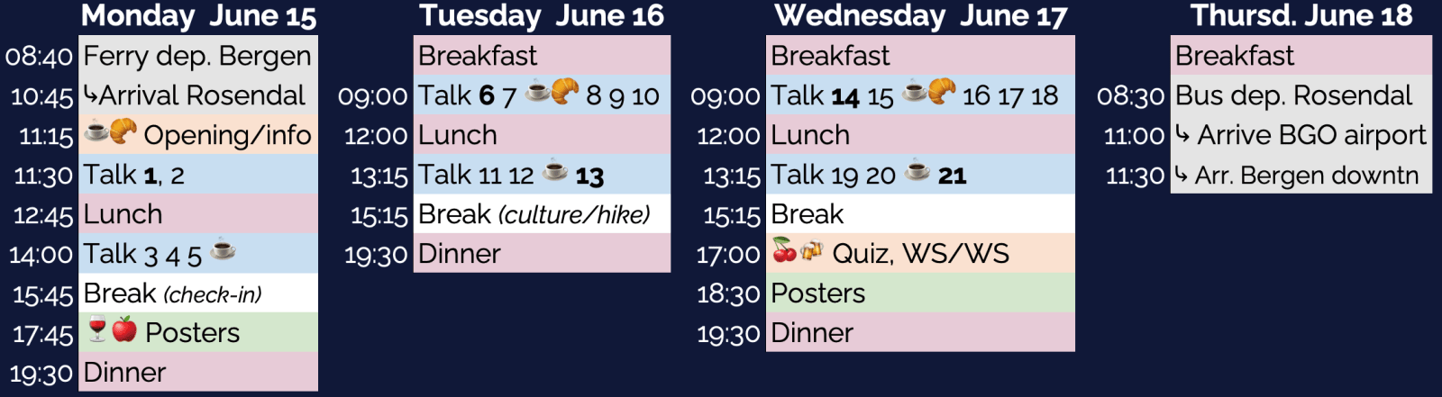 Schedule
