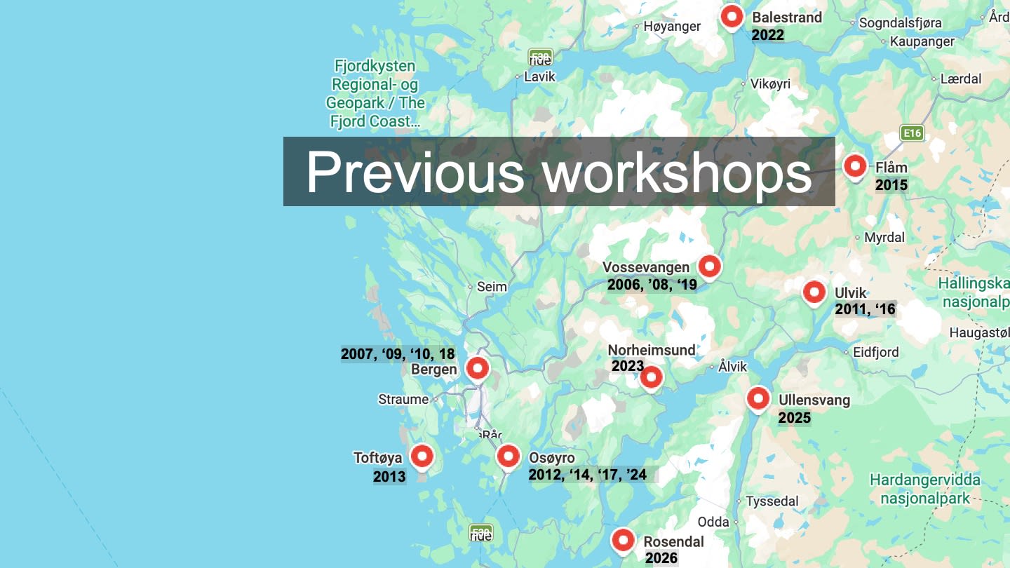 Previous locations