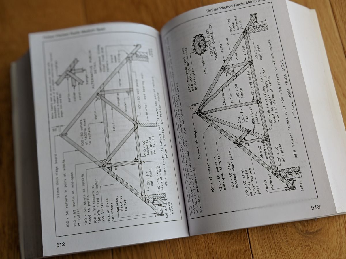 Pages of building construction handbook