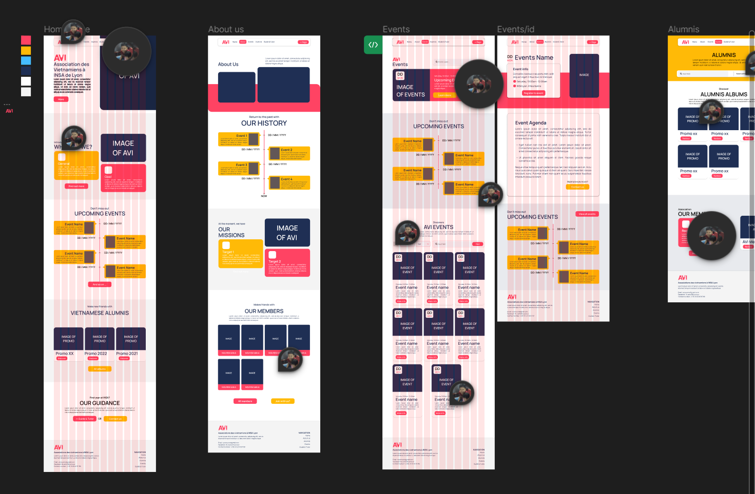 Design web AVI in Figma