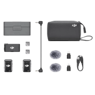 Microfon portabil pentru înregistrare vocală DJI Mic 2 (2 TX + 1 RX + Charging Case), Fără fir, Negru 8