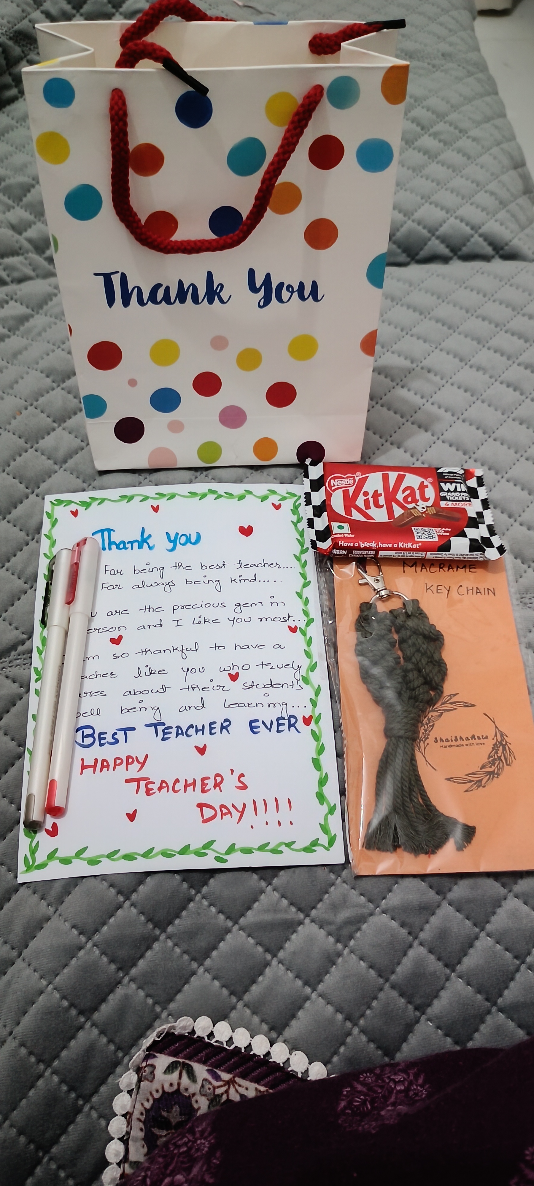 Handmade hamper for teachers
