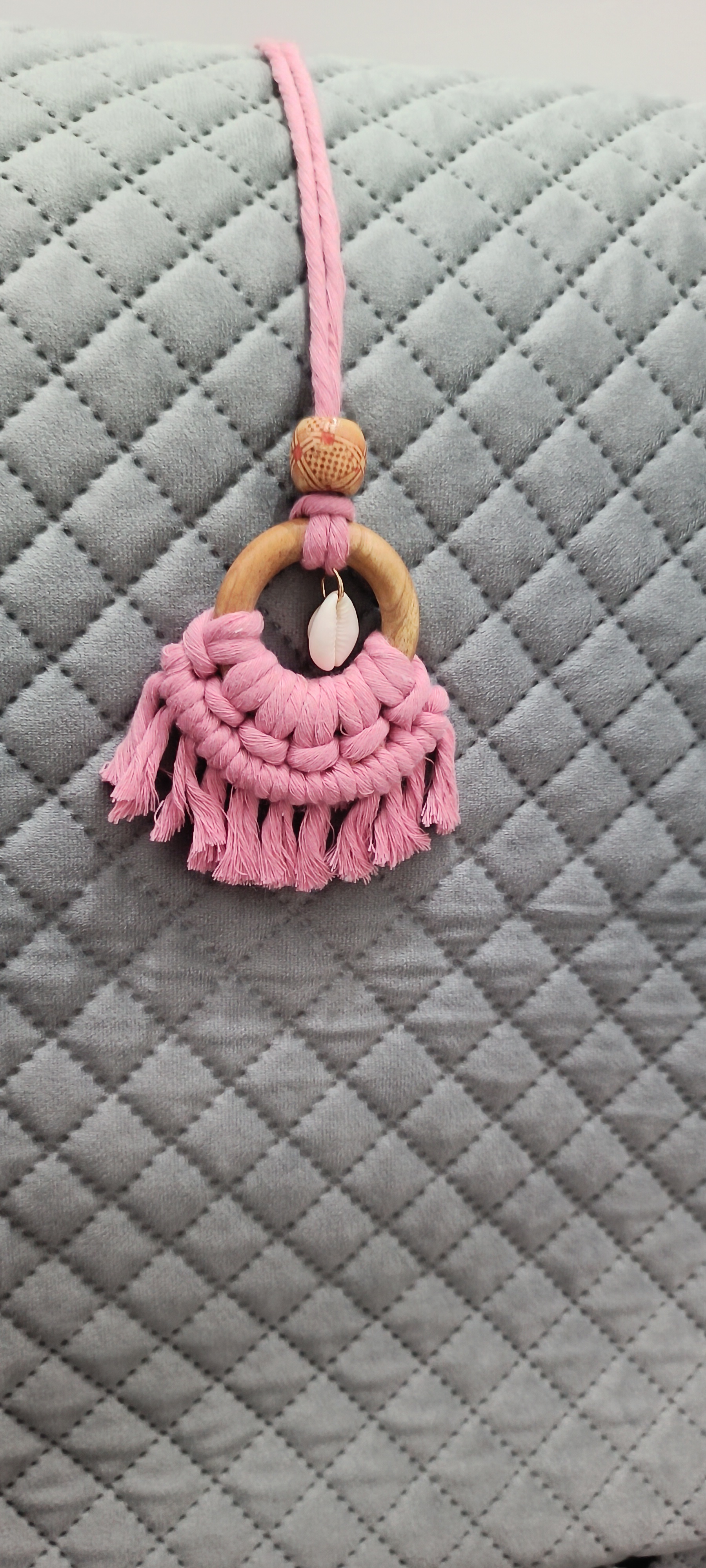 Pink car hanging