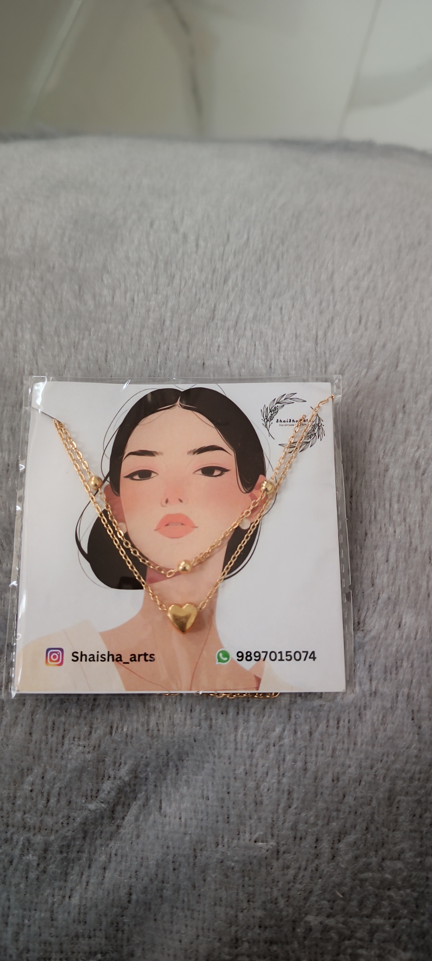 Gold plated necklace
