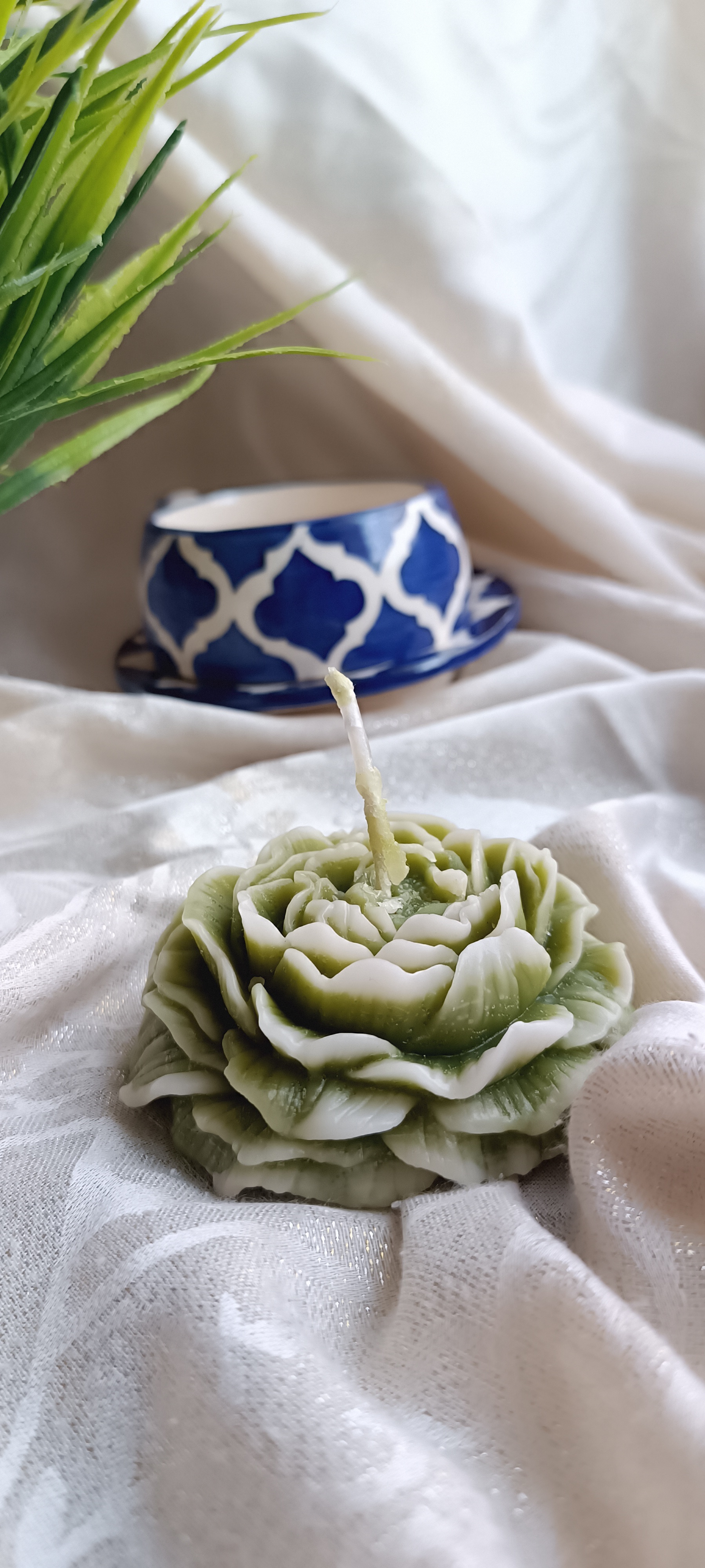 Mehndi green scented candle 