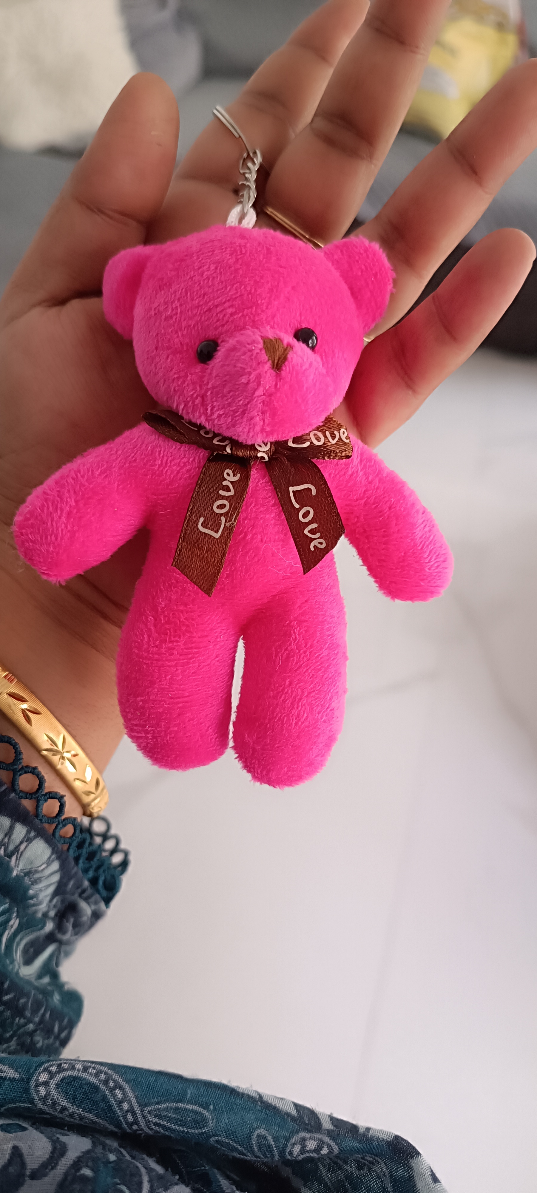 Pink keychain 