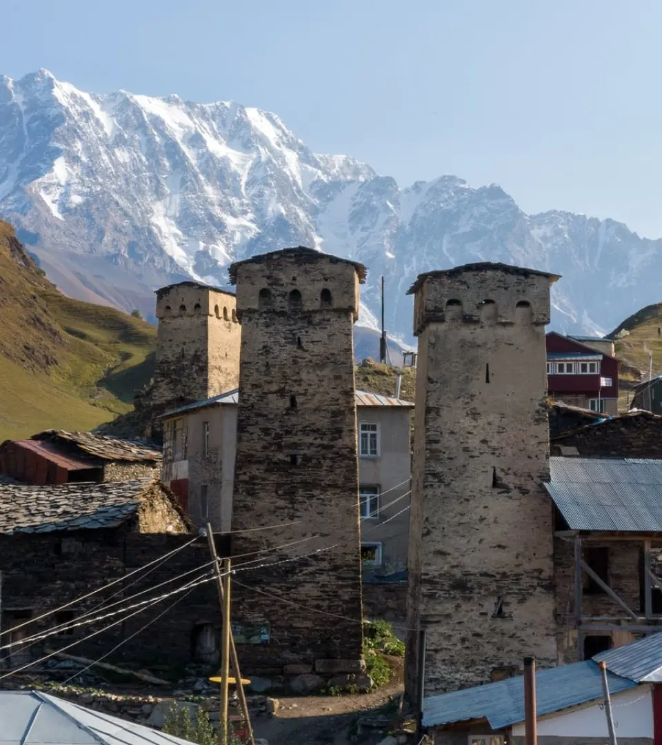 Mittelalterliche Türme in Ushguli, Svaneti