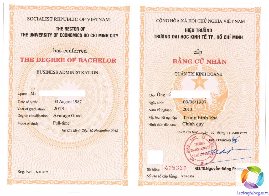 Làm bằng đại học TPHCM