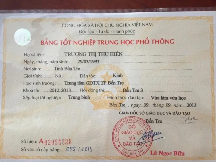 Mua Bằng Cấp 3 Chính Thống Tại Làm Bằng VN - Nâng Cao Trình Độ