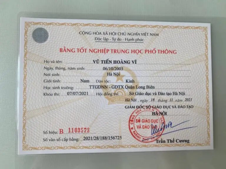 Mua Bằng Cấp 3 Chính Thống Tại Làm Bằng VN - Nâng Cao Trình Độ