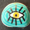 Painted travel stone by istredd