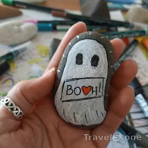 Painted painting stone by artist comfortinstones showing other. The world is full of ghosts, and some of them are still people.
