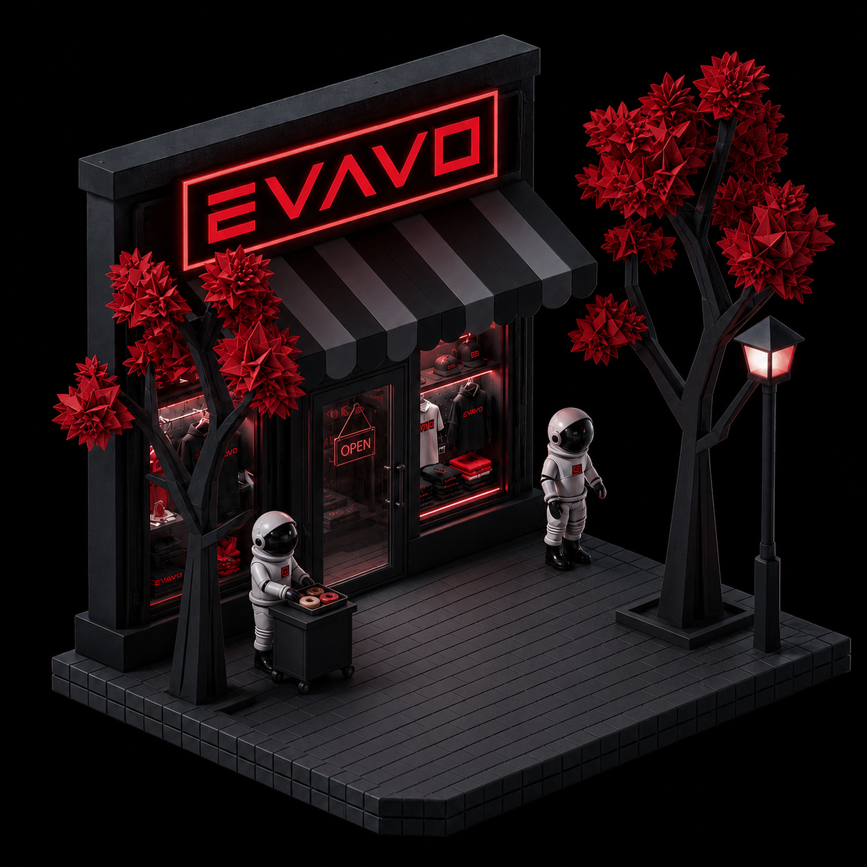 EVAVO commerce systems visual for React Commerce Platform