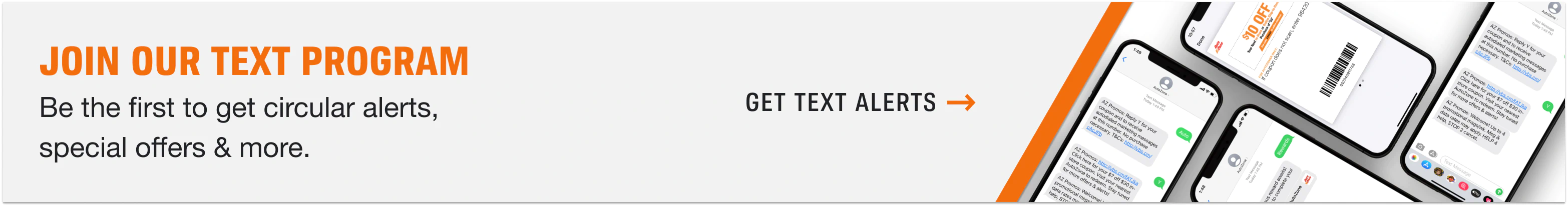 Join our text program.