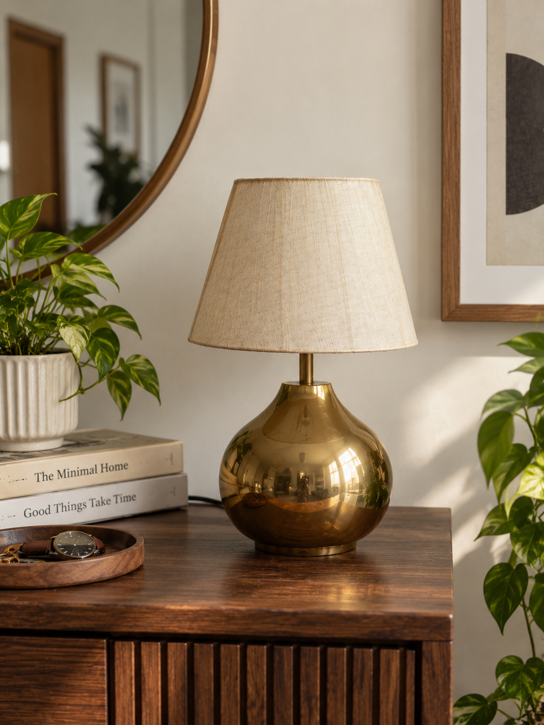Premium Gold Table Lamp – Elegant Bedside & Home Décor Light thumbnail 2