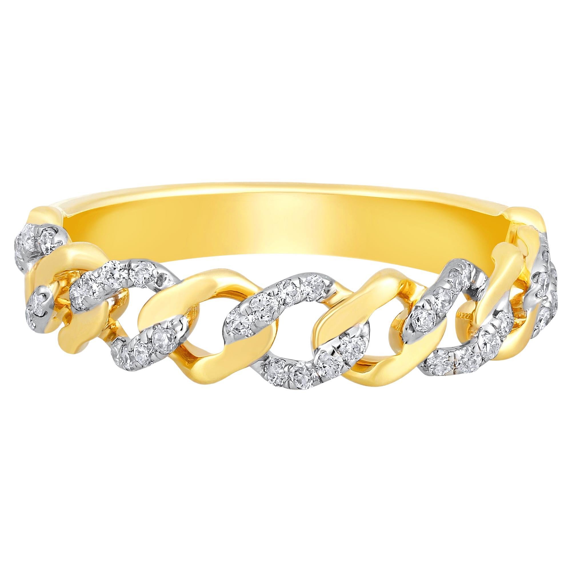 10K Gold Cuban Link Ring