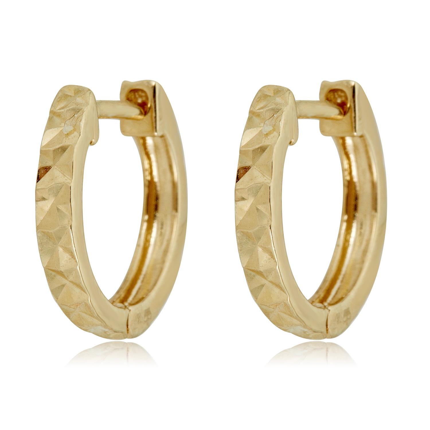 10K Gold Huggie Earrings
