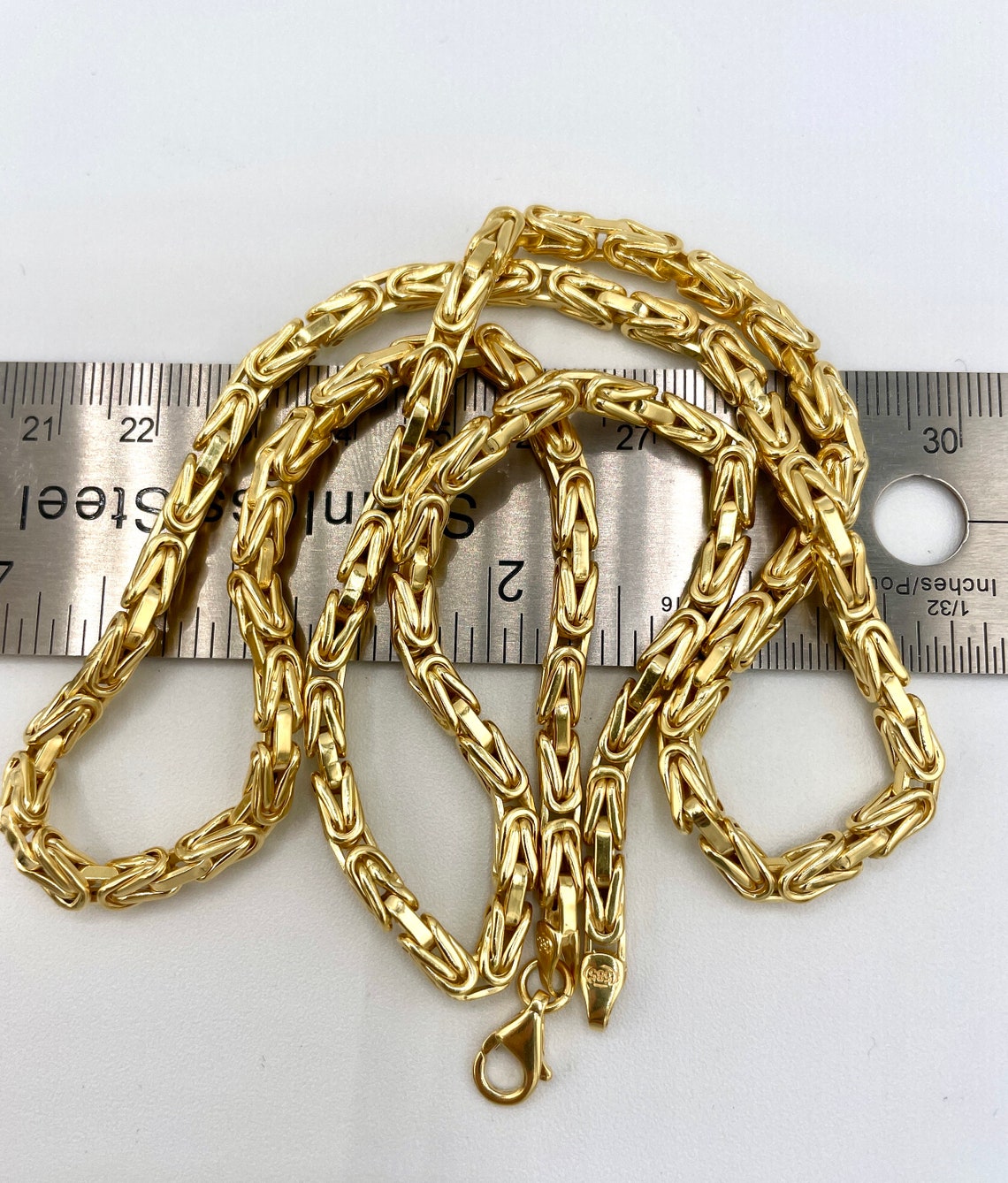 14K Gold Byzantine Chain