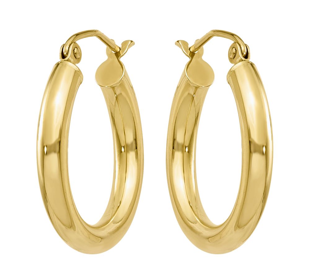 14K Gold Classic Hoop Earrings