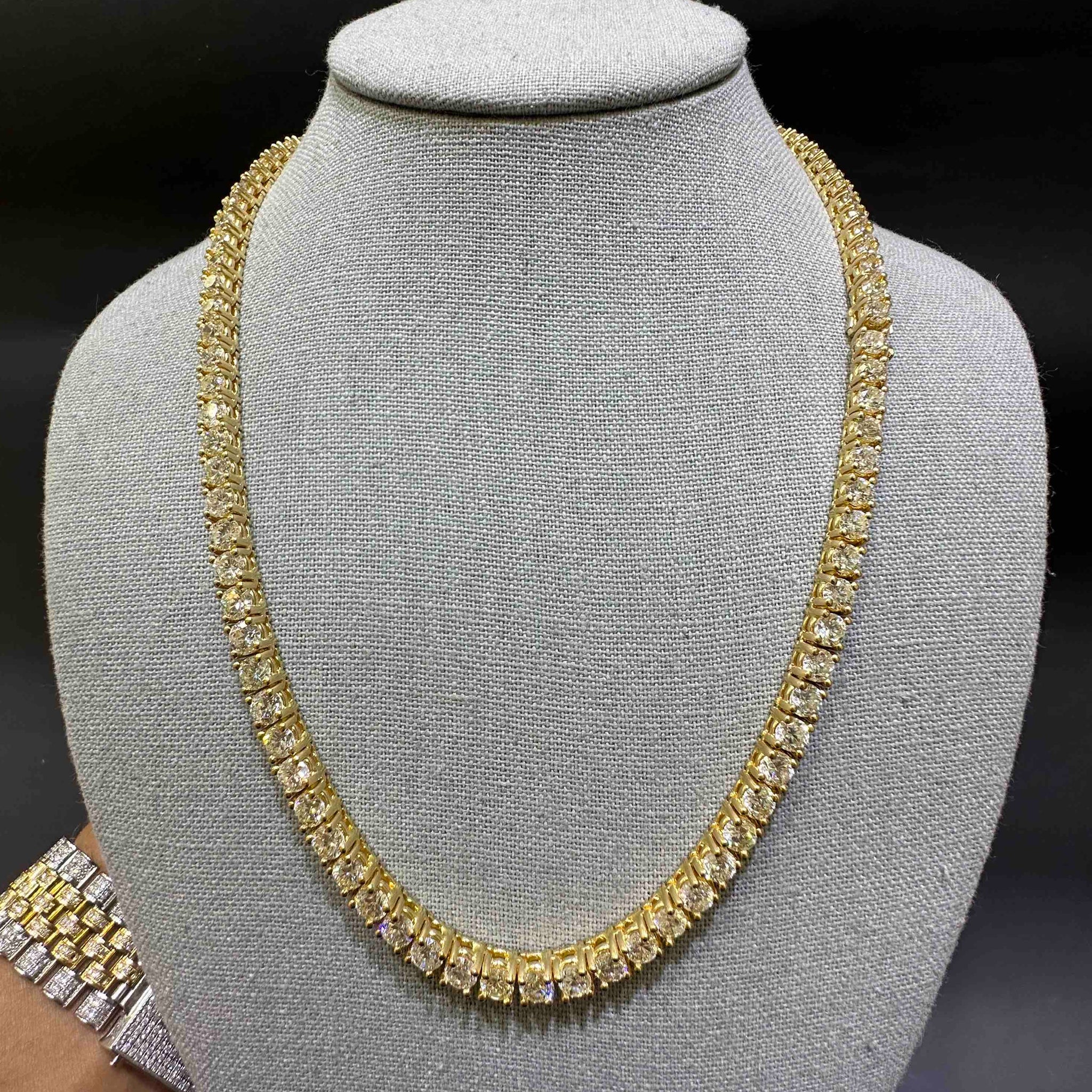 14K Gold Iced-Out Chain