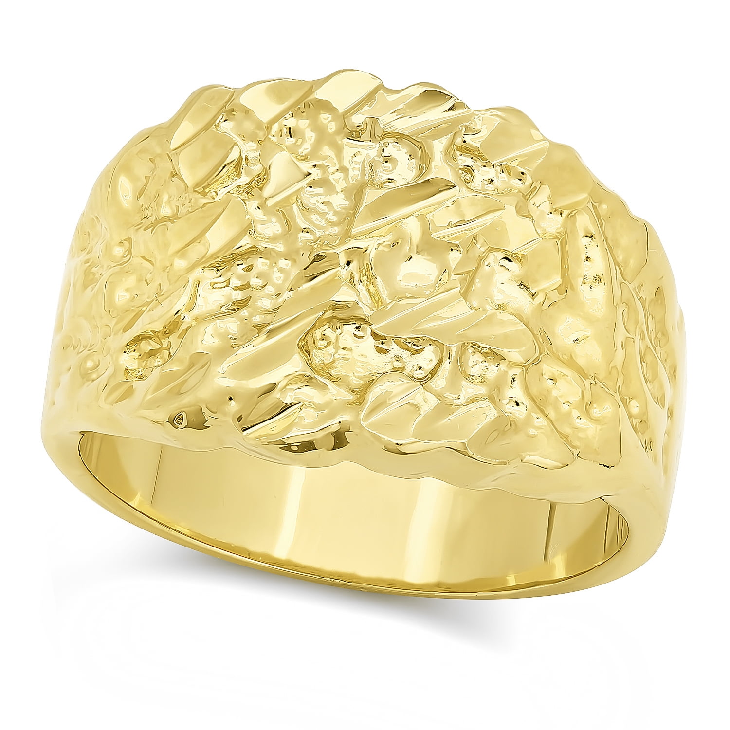14K Gold Nugget Ring