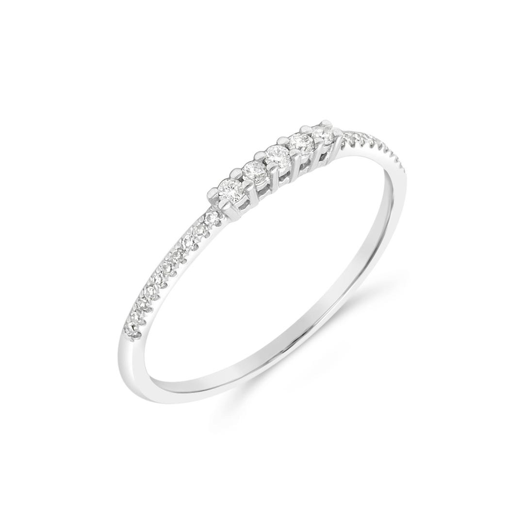 14K Gold Tennis Band Ring