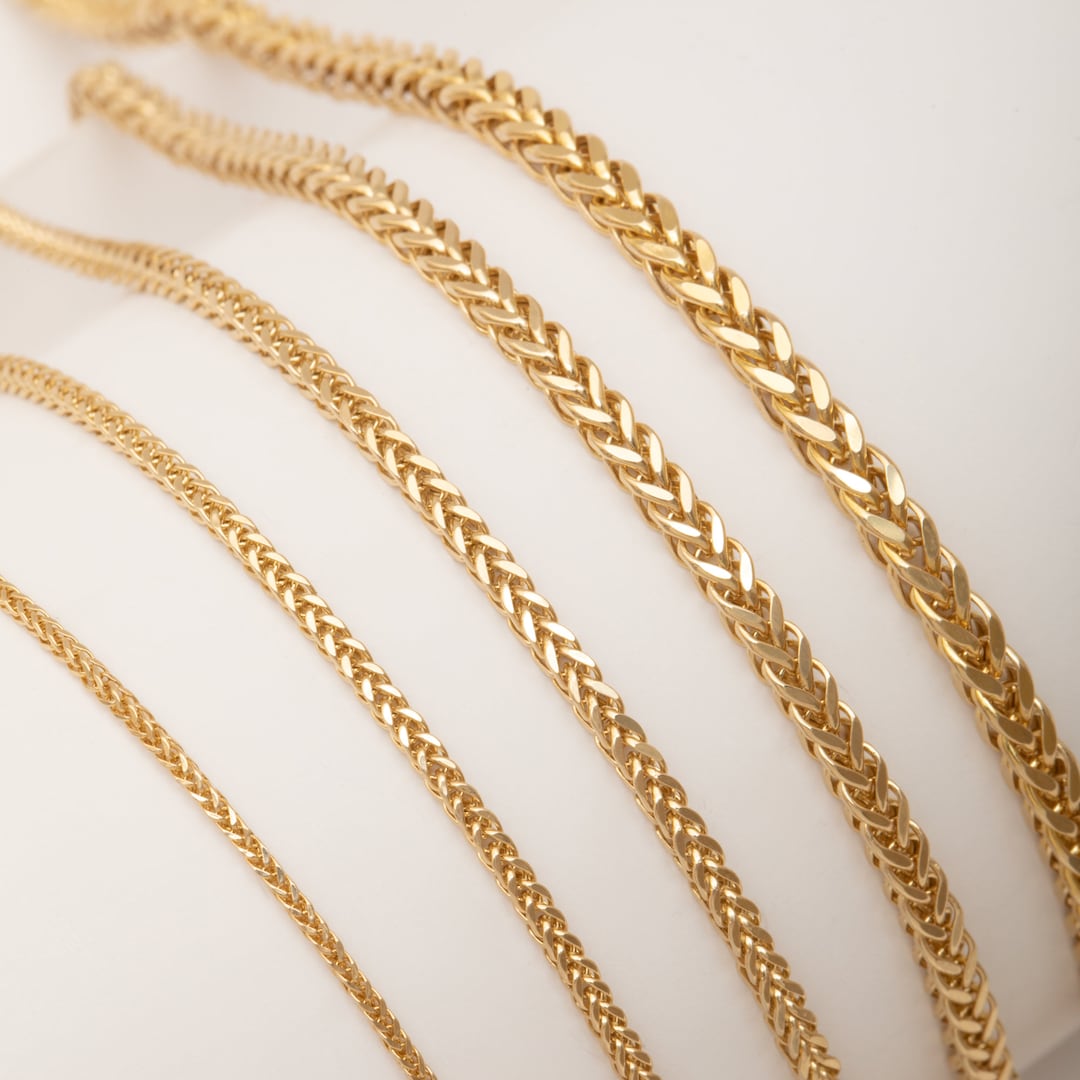 14K Gold Wheat Chain