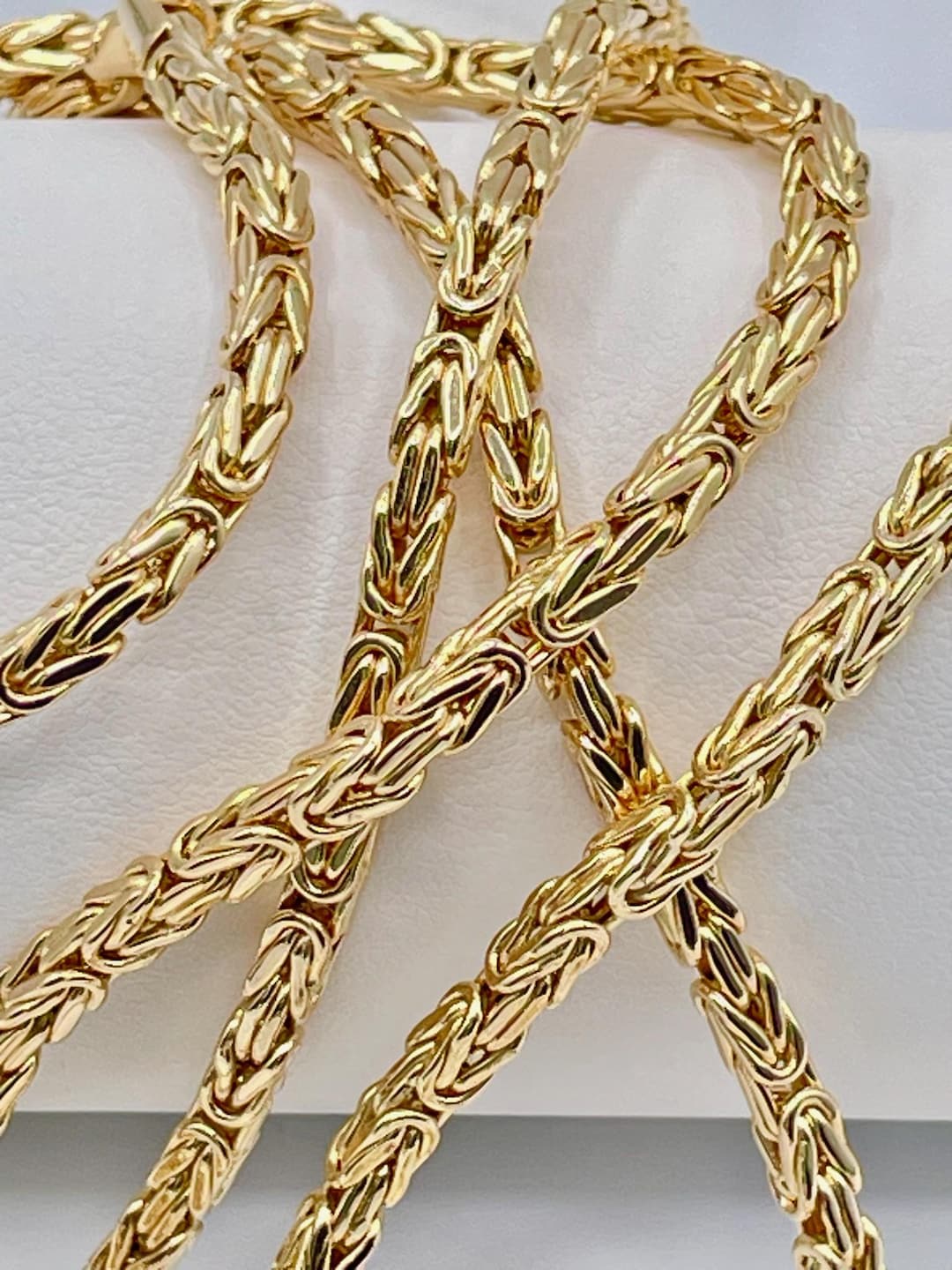 18K Gold-Plated Byzantine Chain