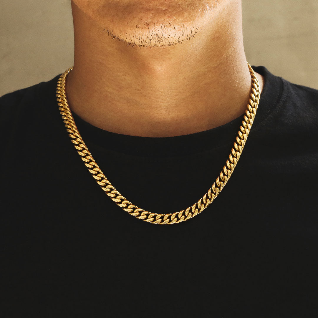 18K Gold-Plated Cuban Link Chain