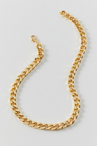 18K Gold-Plated Curb Chain
