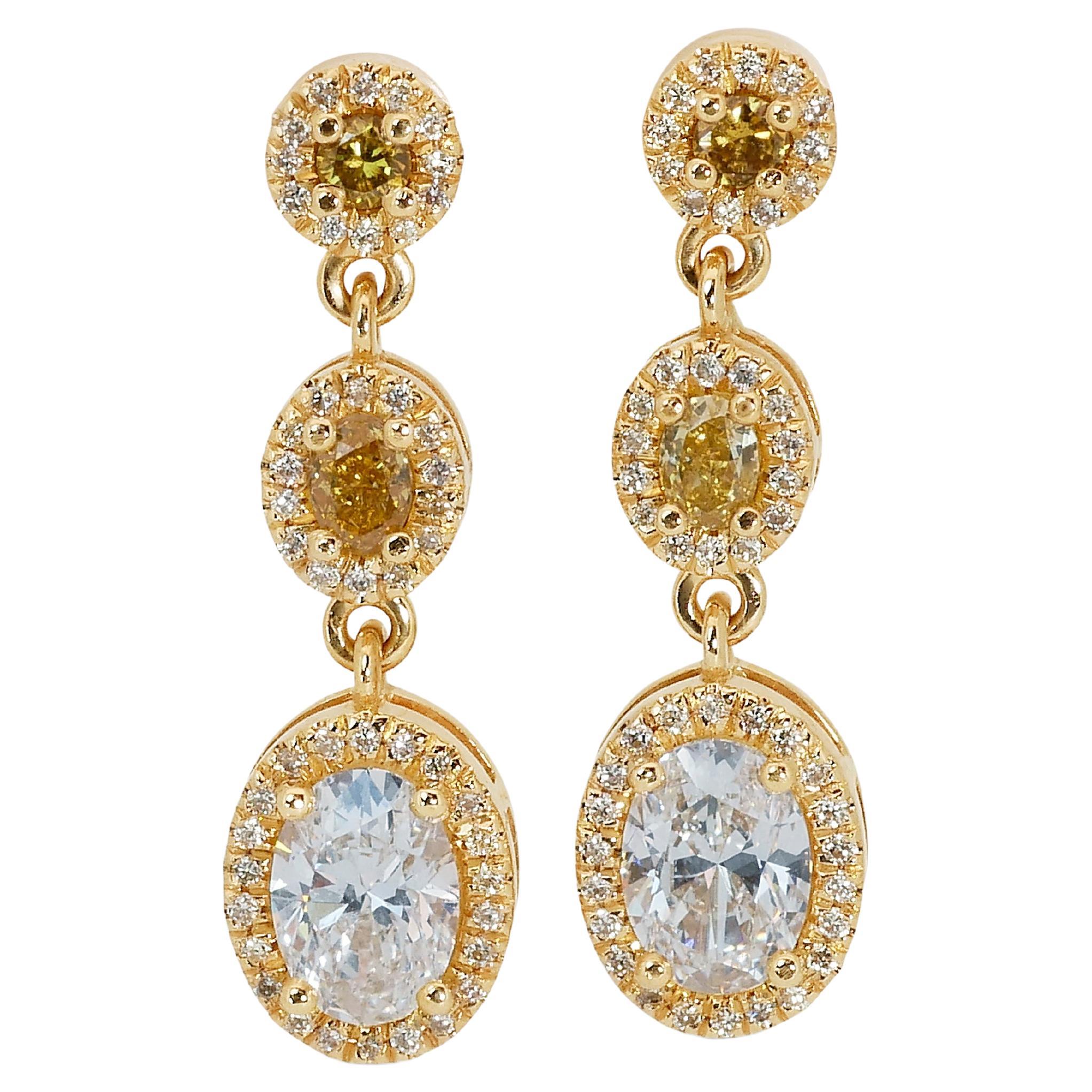 18K Gold-Plated Drop Earrings