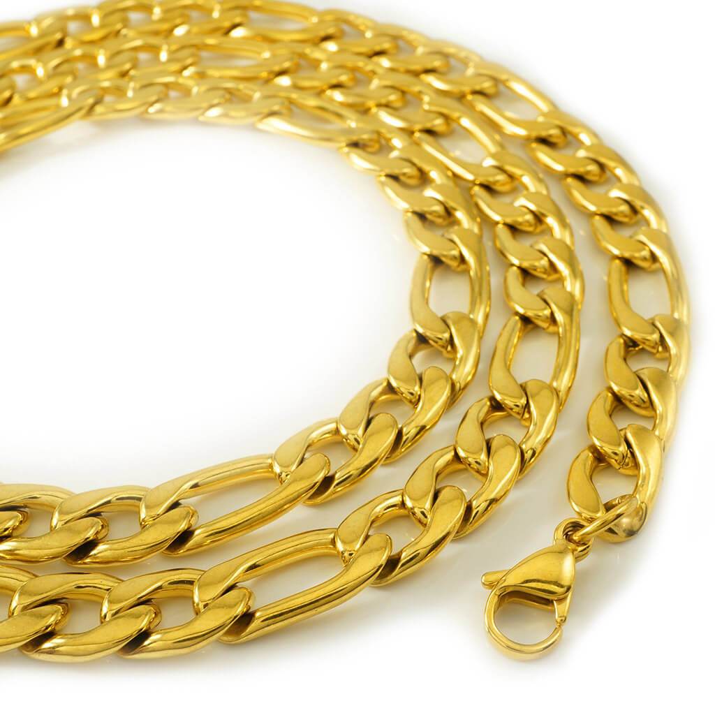 18K Gold-Plated Figaro Chain