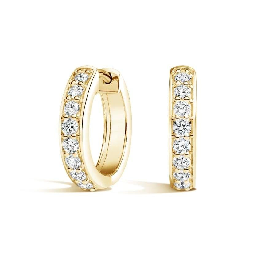 18K Gold-Plated Huggie Earrings