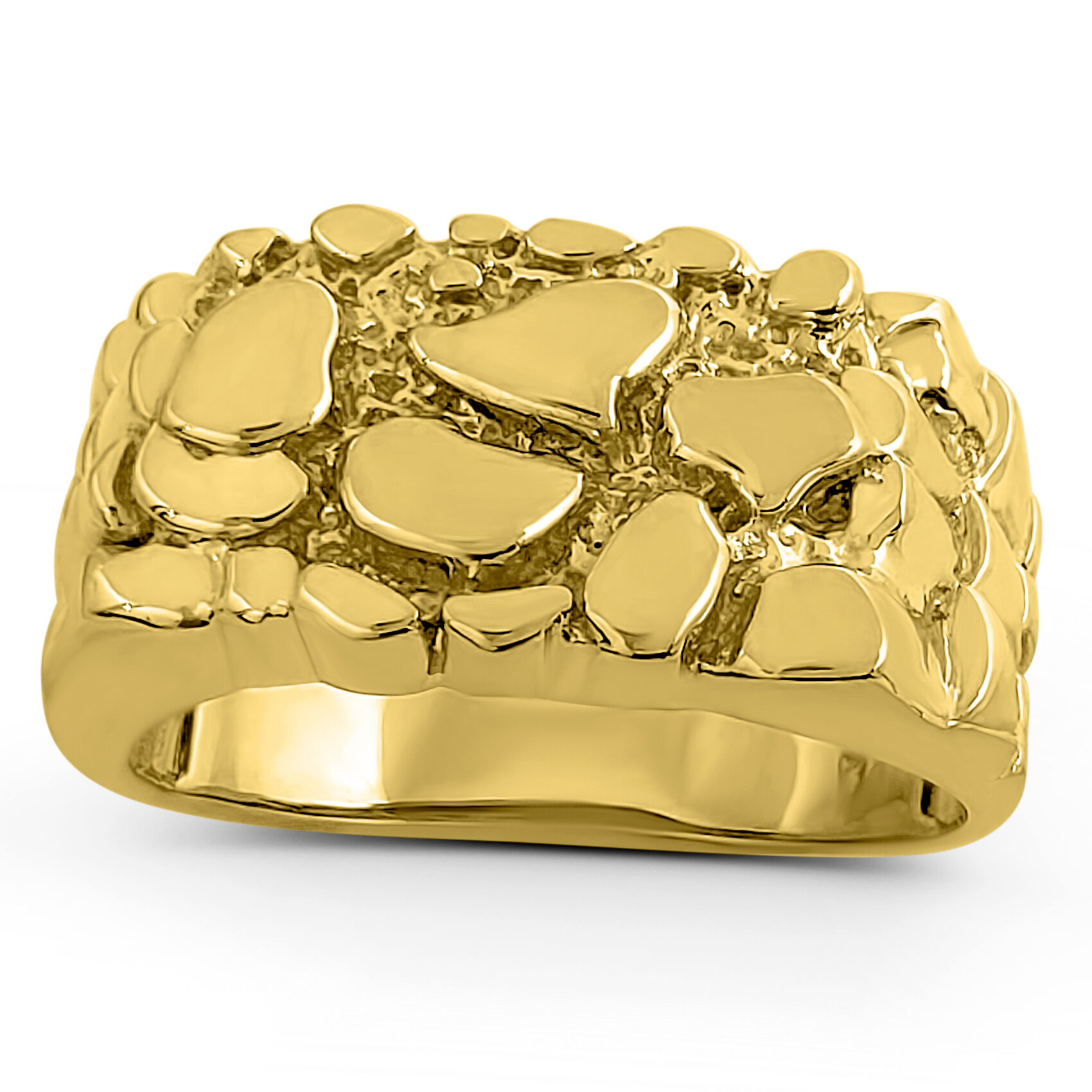 18K Gold-Plated Nugget Ring
