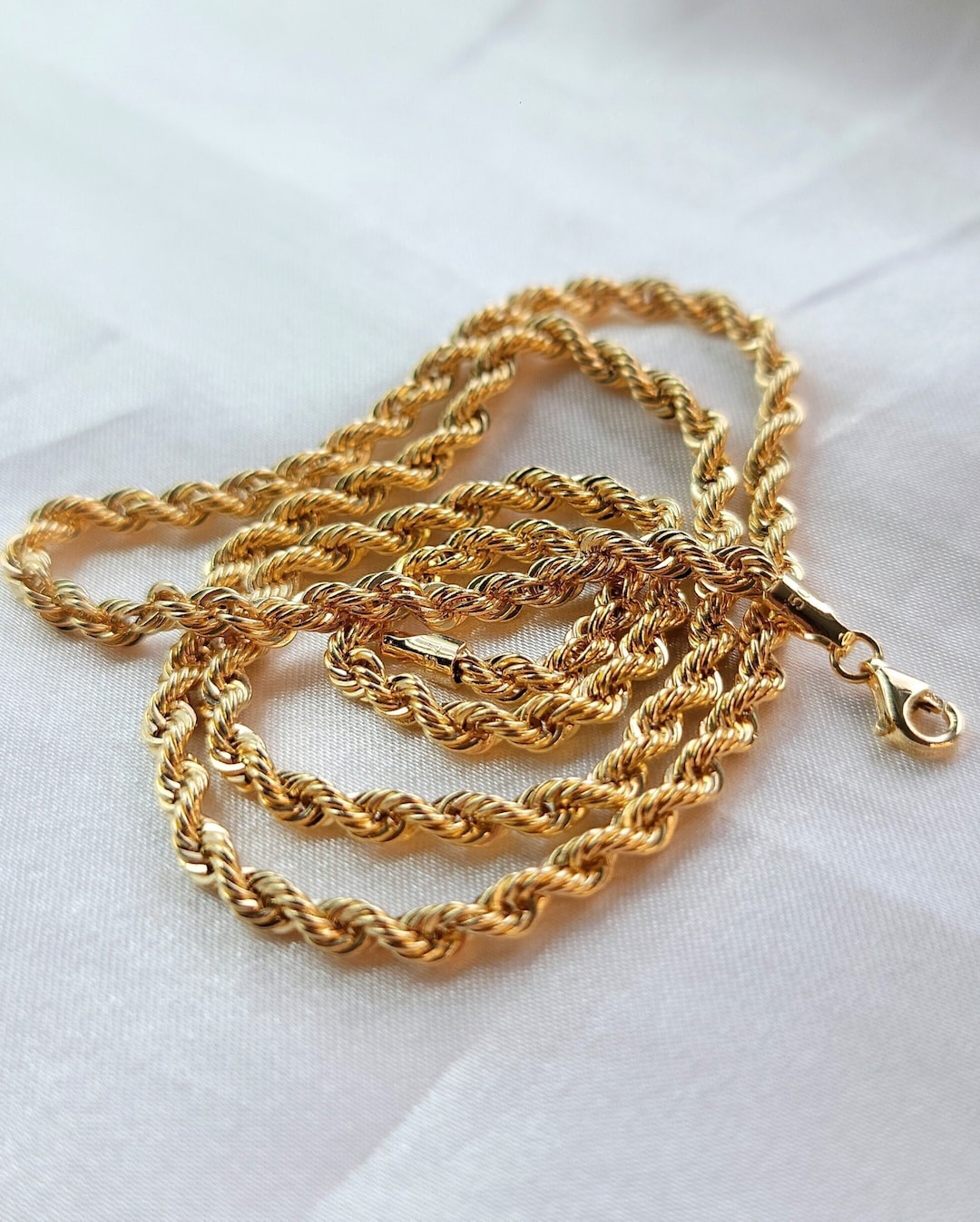 18K Gold-Plated Rope Chain