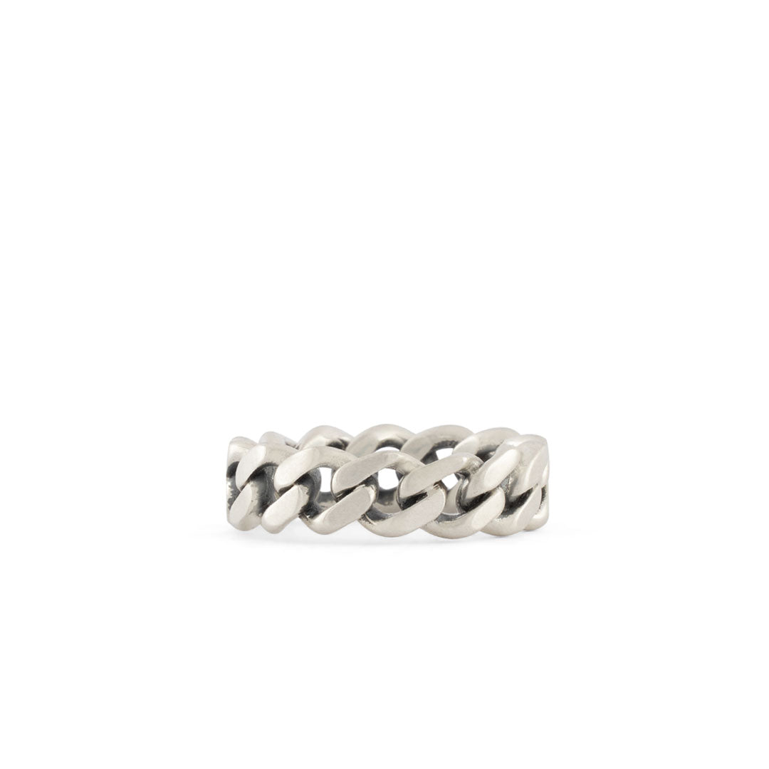 925 Silver Cuban Link Ring