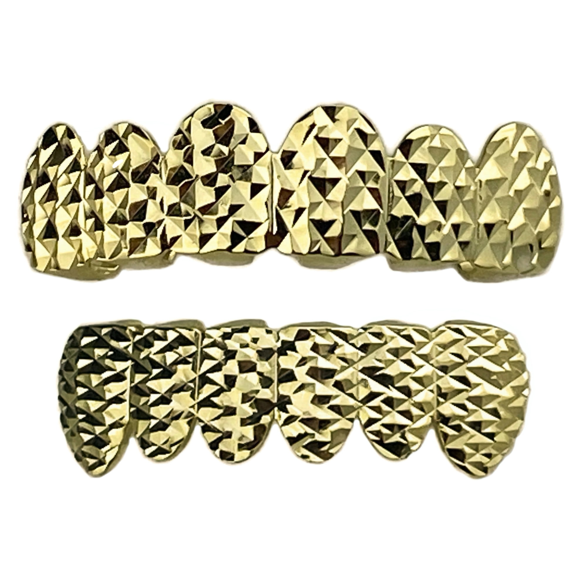 925 Silver Diamond-Cut Grillz