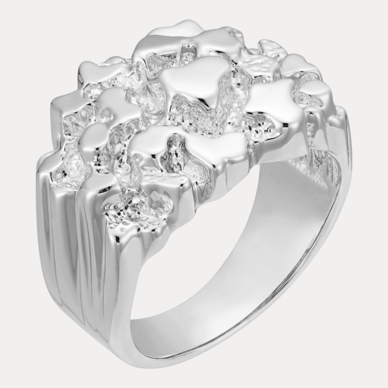 925 Silver Nugget Ring