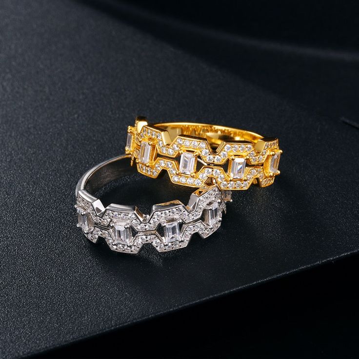 925 Silver Tennis Band Ring
