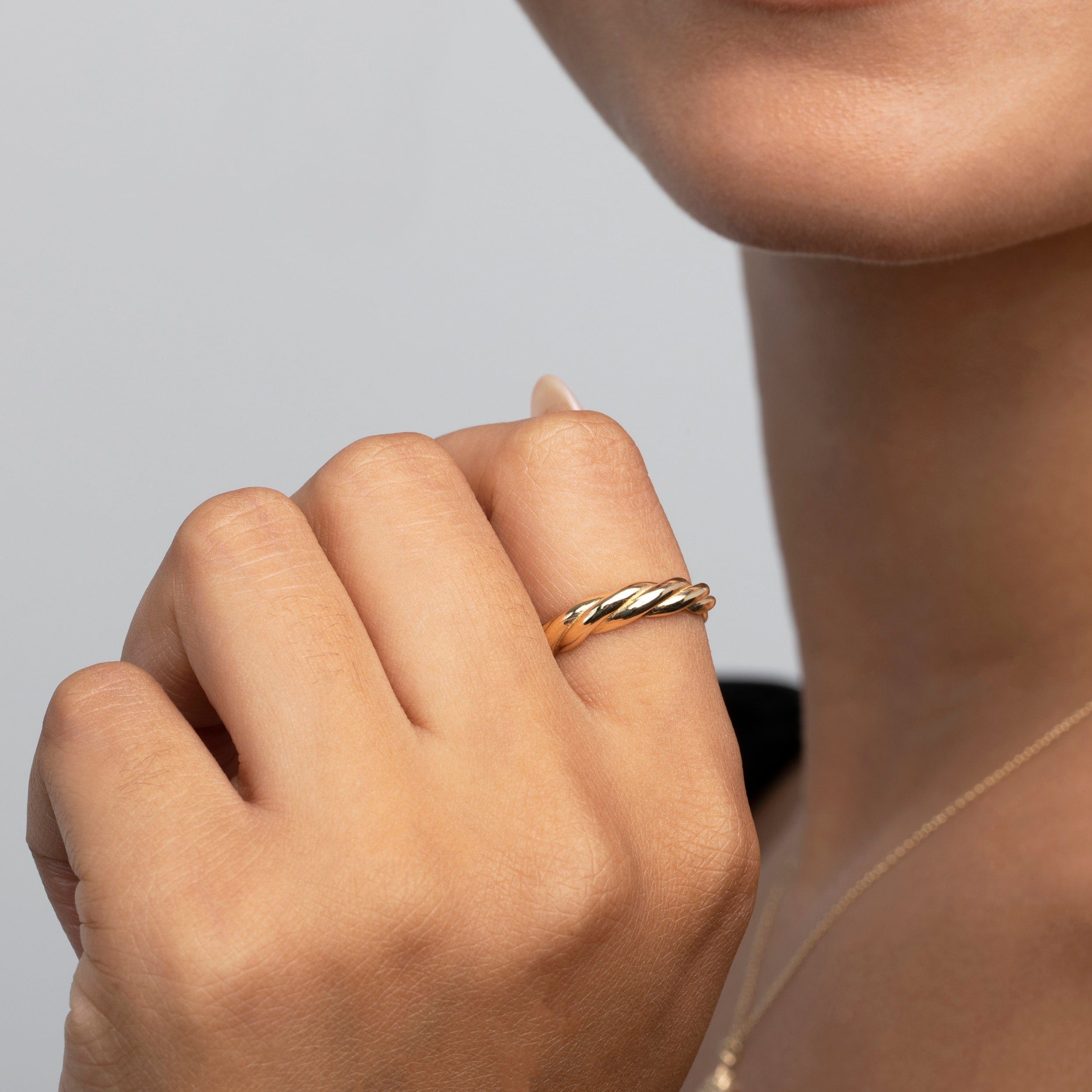 925 Silver Twisted Rope Ring
