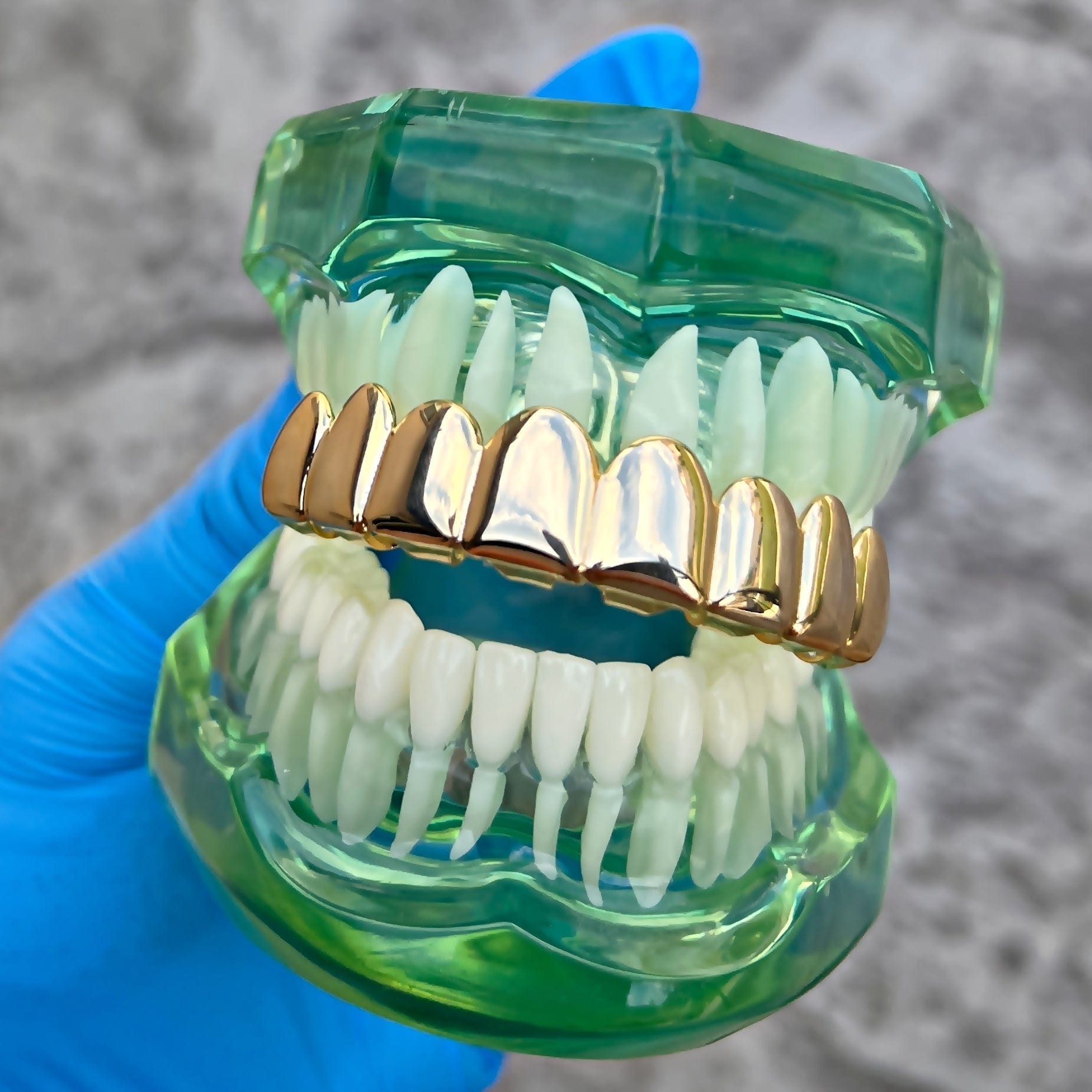 Gold-Plated Top 8 Grillz Set